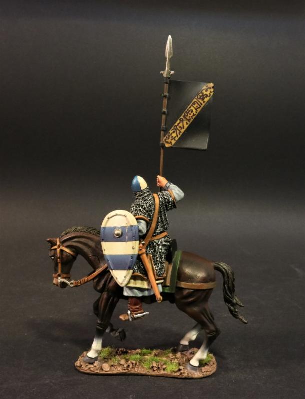 Andalusian Mercenary Knight, The Almoravids, El Cid and the Reconquista, The Crusades--single mounted figure with flag #2