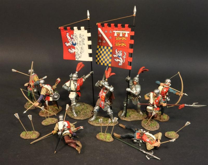 Standard Bearer 2, The Retinue of Sir Thomas Howard of Ashwell Thorpe, Earl of Surrey, The Battle of Bosworth Field, 1485, The Wars of the Roses, 1455-1487—single figure and standard #2