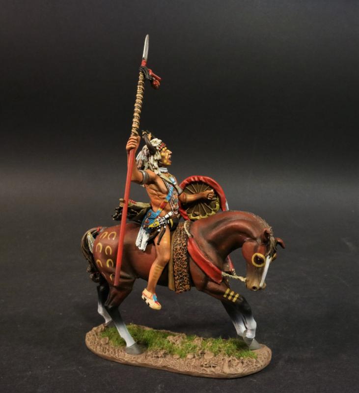 Blackfoot Warrior with Shield and Raised Spear, The Blackfoot, The Fur