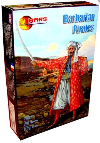 Barbarian Pirates--48 unpainted Barbary(?) pirate figures in 12 poses #1