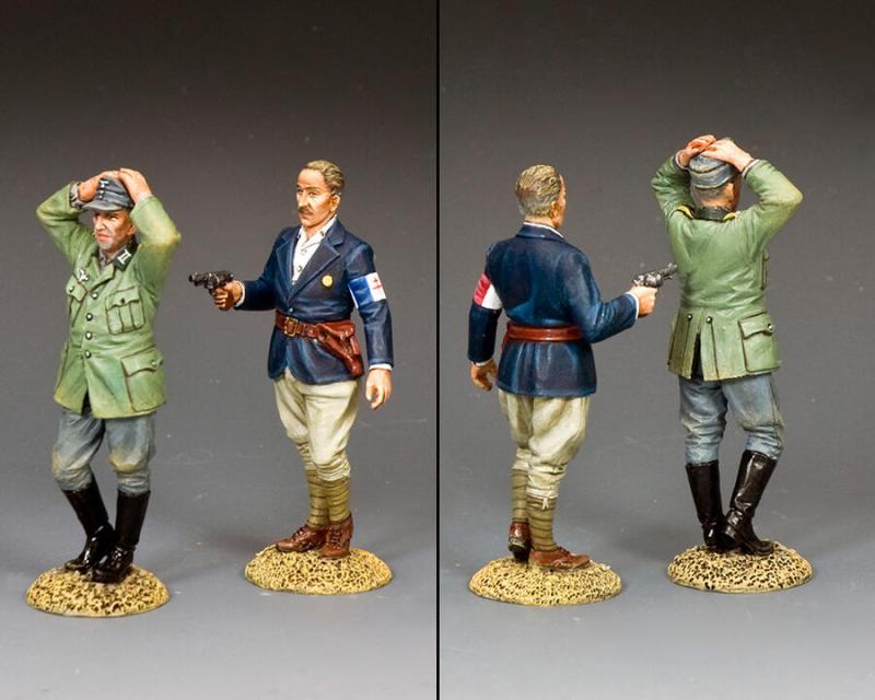 "Turning The Tables"--WWII French resistance figure and German POW figure #2