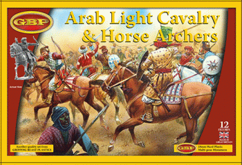 Image of Gripping Beast Plastic Arab Light Cavalry and Horse Archers:--twelve 28mm Hard Plastic Mounted Figures