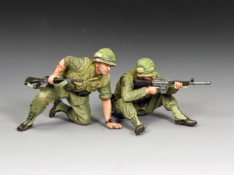 "Covering Fire Set"--two Vietnam-era USMC figures #1