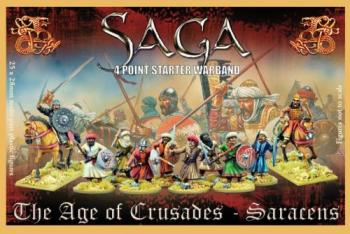 Image of Plastic Saracen SAGA Starter Warband (4 points)--25 unpainted unassembled 28mm hard plastic multi-pose miniatures.