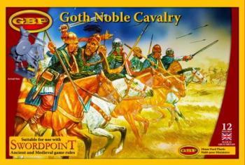 Image of Gripping Beast Plastic Goth Noble Cavalry--twelve 28mm Hard Plastic Mounted Figures