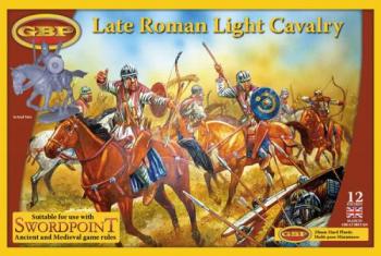 Image of Gripping Beast Plastic Late Roman Light Cavalry--twelve 28mm Hard Plastic Mounted Figures
