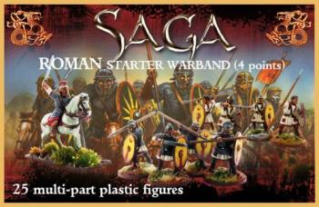 Image of Plastic Roman SAGA Starter Warband (4 point)--25 unpainted unassembled 28mm hard plastic multi-pose miniatures.