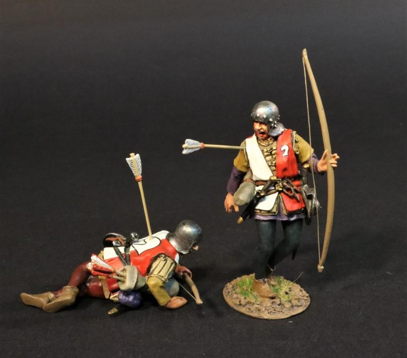 Wounded Archers, The Retinue of Sir Thomas Howard of Ashwell Thorpe, Earl of Surrey, The Battle of Bosworth Field, 1485, The Wars of the Roses, 1455-1487—two figures #1