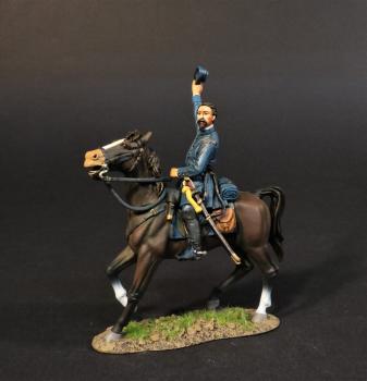 Image of Brigadier General Barnard Elliot Bee, Jr., The Army of the Shenadoah, 3rd Brigade, The First Battle of Manassas, 1861, ACW--single mounted figure