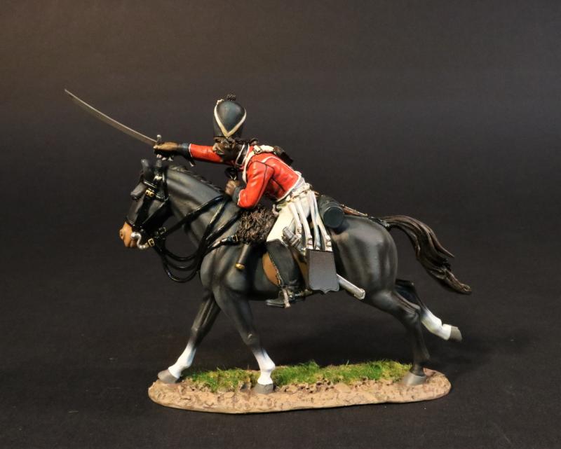 7th Madras Native Cavalryman (sword extended forward), 7th Madrass Native Cavalry, The Battle of Assaye, 1803, Wellington in India--single mounted figure #1