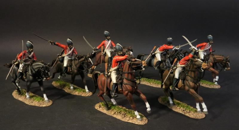 7th Madras Native Cavalryman (sword extended forward), 7th Madrass Native Cavalry, The Battle of Assaye, 1803, Wellington in India--single mounted figure #3