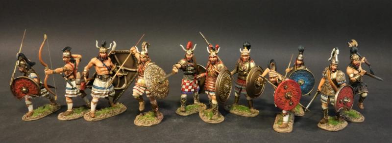 DRAGON 1/24 SCALE GREEK TROJAN ACHILLES HECTOR AJAX 4 TOY SOLDIERS FREE SHIP 