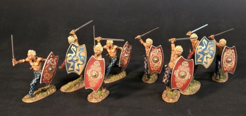 Iceni Warriors Booster Set (two of each of IC-07A, 08A, 09A, & 10A), Armies and Enemies of Ancient Rome--eight figures #1