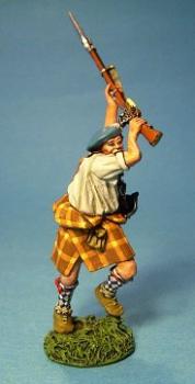 Image of Highlander Attacking With Musket--single figure