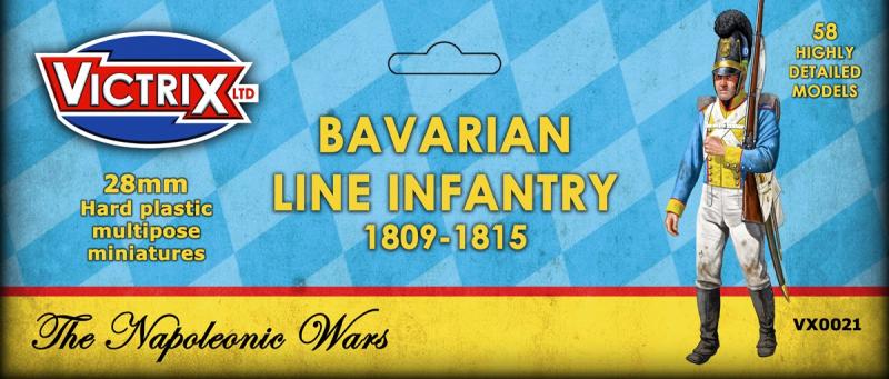 Bavarian Line Infantry, 1809-1815--makes 58 28mm hard plastic multipose miniatures #1