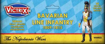 Image of Bavarian Line Infantry, 1809-1815--makes 58 28mm hard plastic multipose miniatures--TWO IN STOCK.