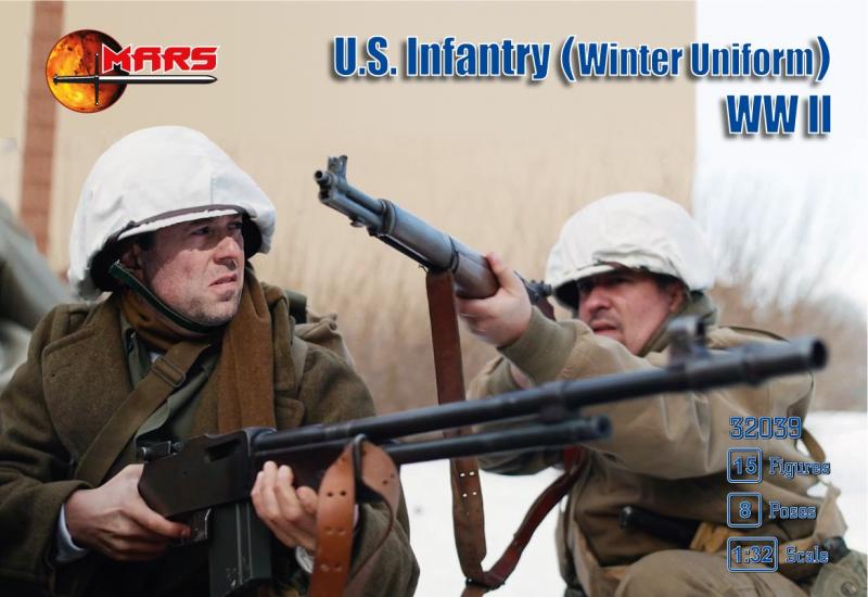 1/32 WWII U.S. Infantry (Winter Uniform)--15 Figures in 8 poses--26 in STOCK. #2