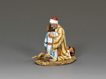 Image of "The Return of The Prodigal Son"--two figures on single base