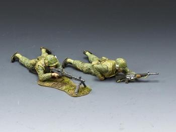 "M60 Fire Team"--two Vietnam-era USMC figures #0