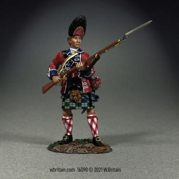 Image of 42nd Foot Royal Highland Regiment Grenadier Standing Defending, 1758-63--single figure