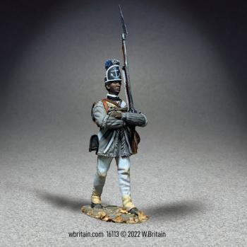 Image of Art of War:  Rhode Island Regiment Enlisted Man Marching--single figure
