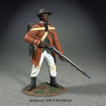 Image of Art of War:  Black Militiaman of the Spartenburg, South Carolina. Militia--single figure