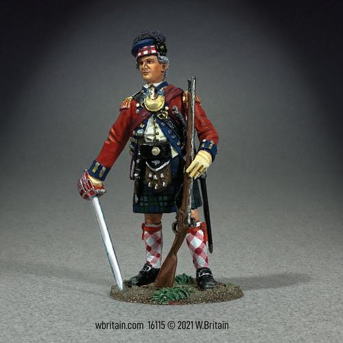 Art of War:  84th Regiment Officer, Royal Highland Emigrants, 1777--single figure #1