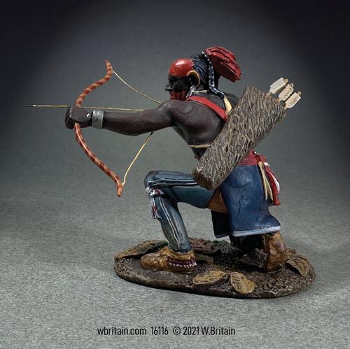 Art of War:  Native Kneeling with Bow and Arrow--single figure #1