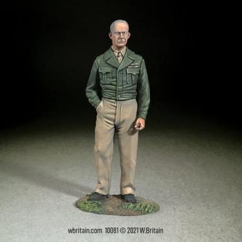 Image of U.S. General Dwight D. Eisenhower, WWII--single figure