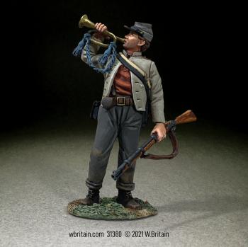 Image of Confederate Infantry Bugler, No.1--Single Figure