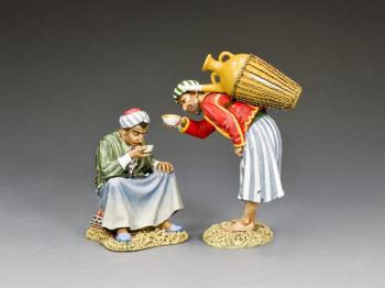 "The Water Seller & His Customer"--two figures #0