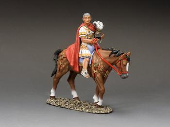 Image of "The Senior Mounted Legate"--single mounted Roman figure