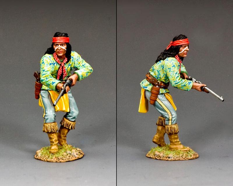 Crouching Apache--single Apache Indian figure #2