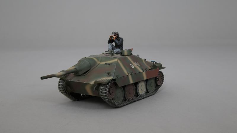 Hetzer in Three-Tone Camouflage with serial number '131' on side--tank and tank commander figure -- LAST FEW! #1