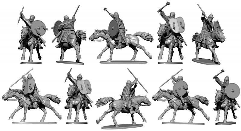 Norman Cavalry set includes 12 highly detailed 28mm plastic figures #3