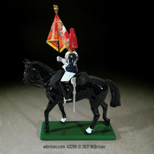 Blues & Royals Standard Bearer Mounted--single mounted figure #1