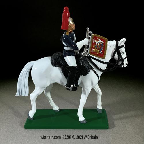 Blues & Royals Trumpeter Mounted--single mounted figure #1