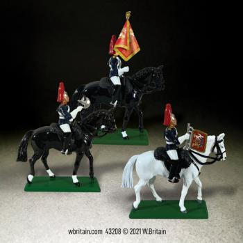 Image of Three Mounted Blues & Royals Command Box Set 2--three mounted figures