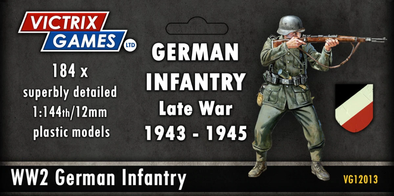 184x German Infantry and Heavy Weapons--1:144 scale (unpainted plastic kit) #1