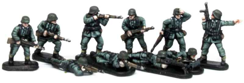 184x German Infantry and Heavy Weapons--1:144 scale (unpainted plastic kit) #3