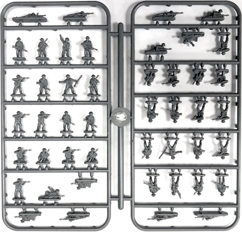 184x British Infantry and Heavy Weapons--1:144 scale (unpainted plastic kit) #3