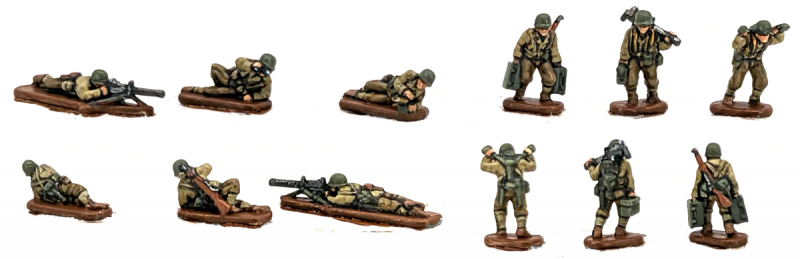 188x US Infantry--1:144 scale (unpainted plastic kit) #6