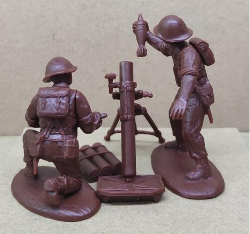 British Mortar Section (MkIII Turtle Helmet, plain)--makes nine figures #5