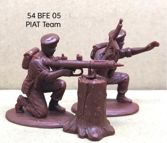 British Coy. HQ + Special Weapons (Beret)--makes nine figures (includes PIAT, sniper, and mortar teams) #4
