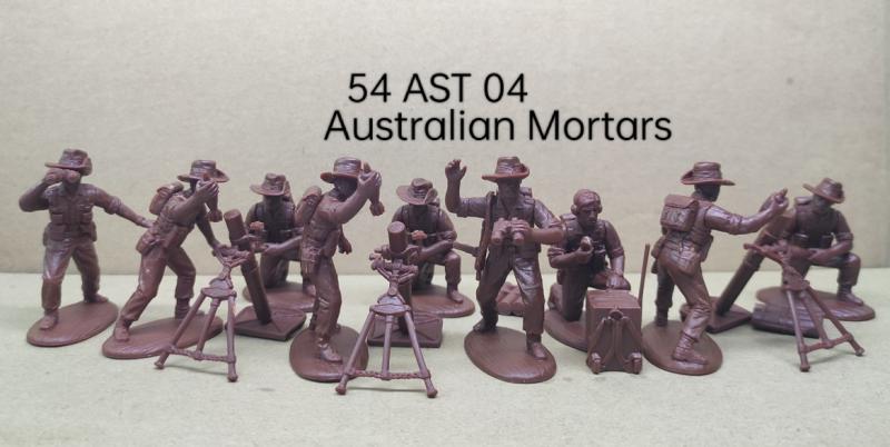 Australian Mortars (Bush Hat, pinned)--Makes 9 figures) #1