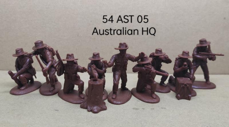 Australian HQ + Special Weapons (Bush Hat, floppy)--Makes 9 figures #1