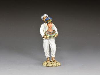 Image of "Carrying the Queen"--single Egyptian figure