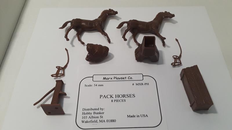 Pack Horses & Accessories (8pcs) -- RETIRED #1