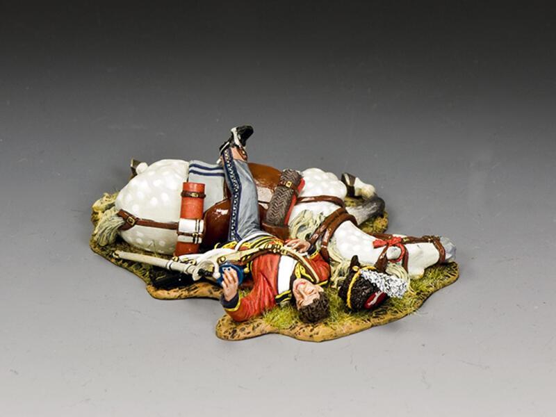 Scots Grey Casualty--single dead prone Scottish casualty with dead horse #1