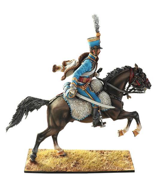 French 5th Hussars NCO, 10-20 Years Service,  France's Grande Armee--single mounted figure #1